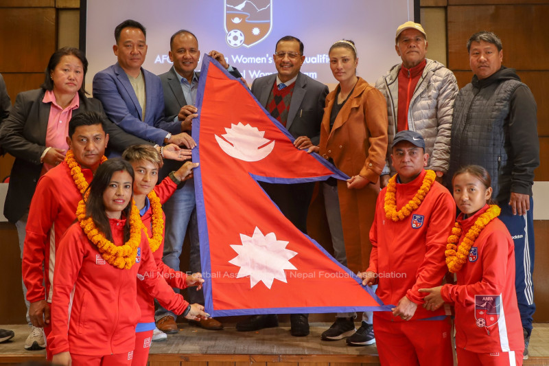 एएफसी यू-२० महिला एसियन कप छनोट खेल्ने नेपाली टिमलाई बिदाइ